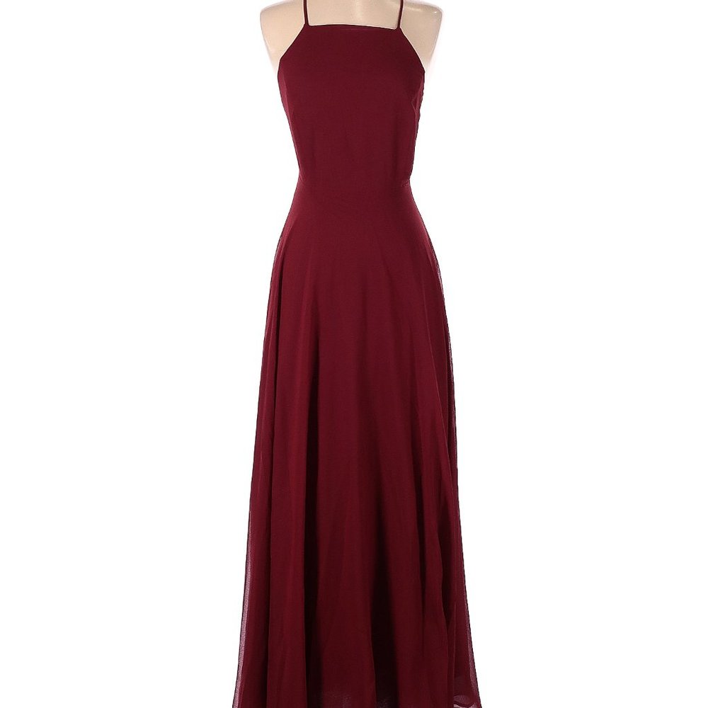 Elegant Red Evening Gown
